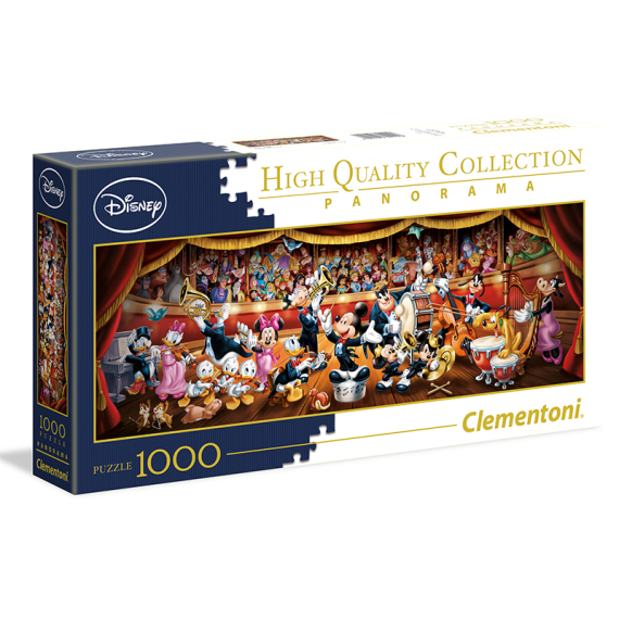 Clementoni - Puzzle Panorama 1000 Disney Orchester                    