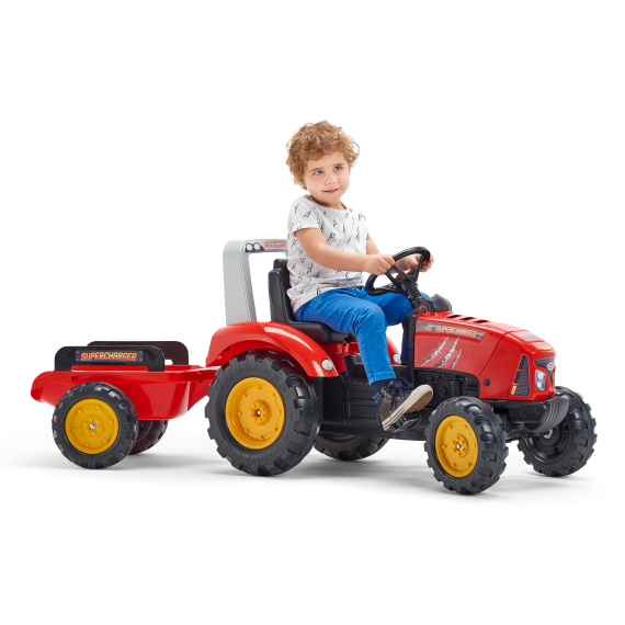 FALK Šlapací traktor 2020AB Supercharger červený                    