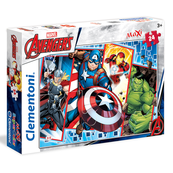 Clementoni - Puzzle Maxi 24 Avengers                    