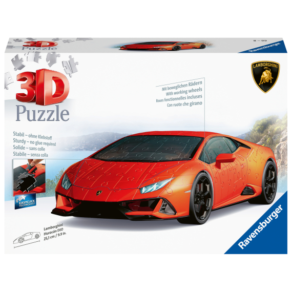 Ravensburger 3D Puzzle 112388 Lamborghini Huracan Evo 108 dílků                    