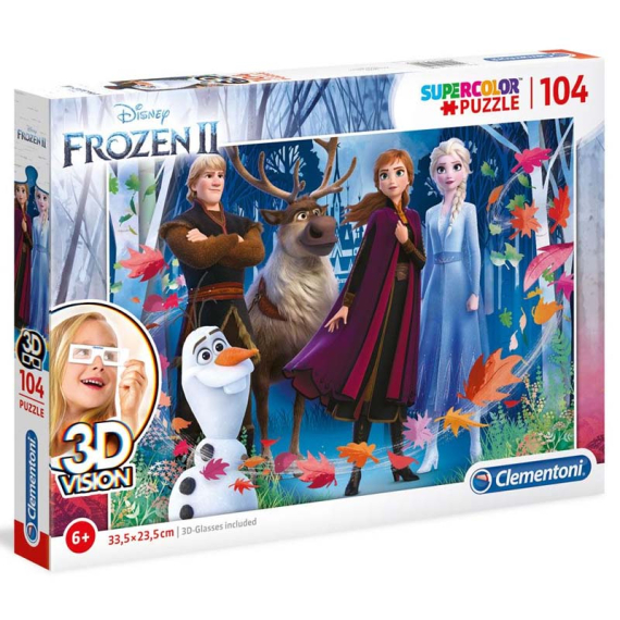 Clementoni 20611 - Puzzle 3D 104 Frozen 2                    