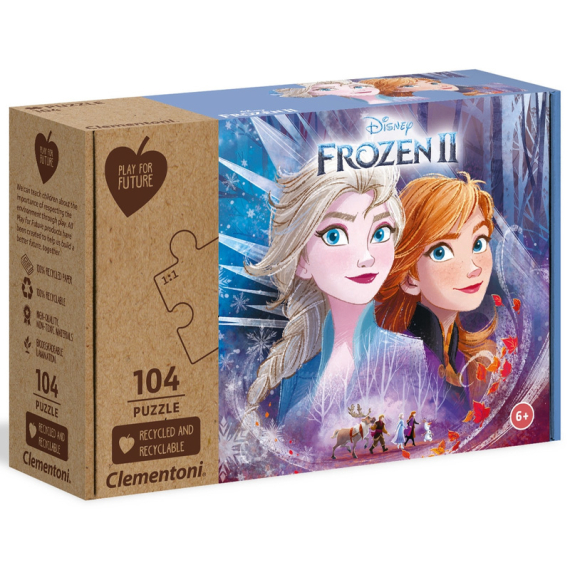 Clementoni - Puzzle 104 Frozen 2                    