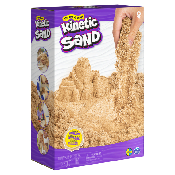 Spin Master Kinetic Sand 5kg hnědého tekutého písku                    