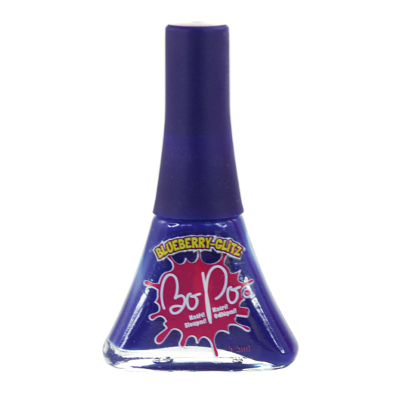 BO-PO lak na nehty modrý s vůní blueberry glitz                    