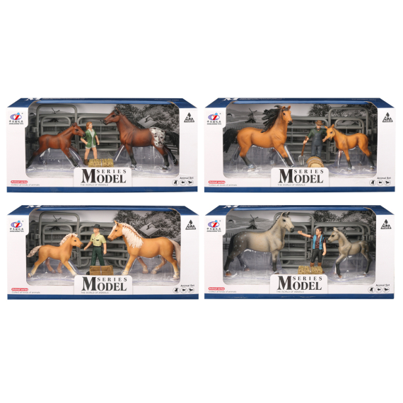 Epee Sada Model Svět zvířat 2 kůň a hříbě s figurkou                    