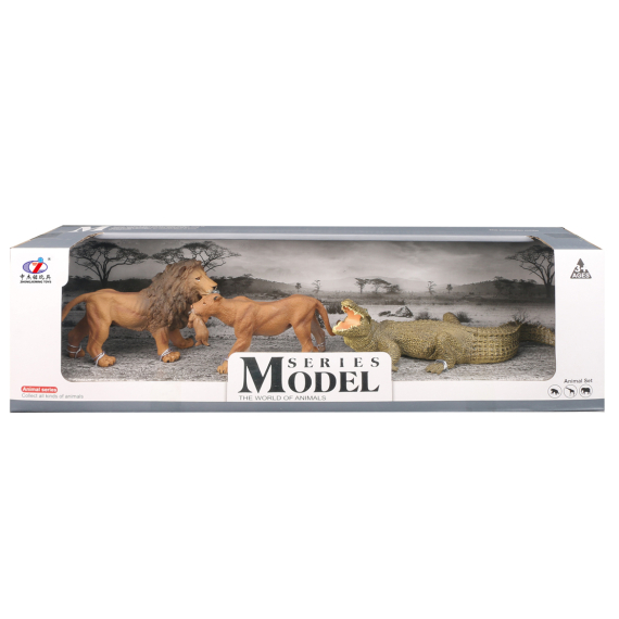 Epee Sada Model Svět zvířat lev, lvice, krokodýl                    