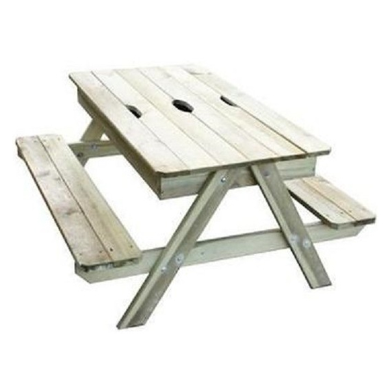 Trigano - Stoleček dřevěný piknik s úložným prostorem                    