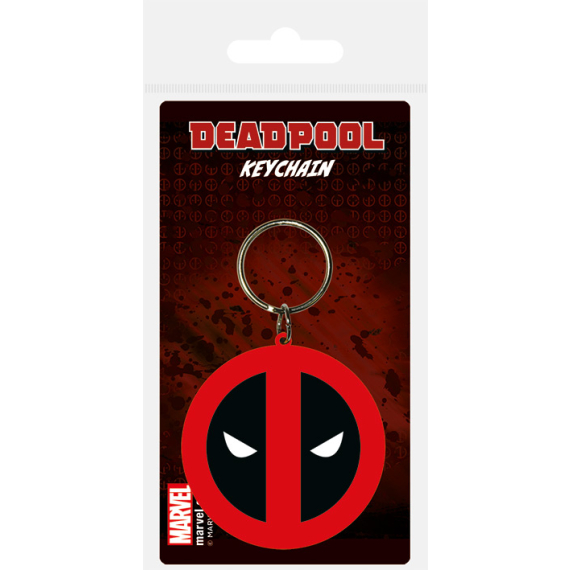 EPEE merch - Klíčenka gumová, Deadpool logo                    