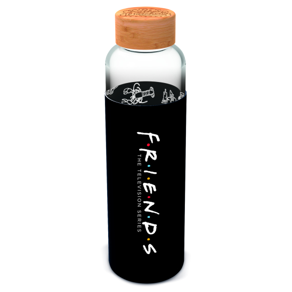 EPEE merch - Přátelé Skleněná láhev s návlekem 585 ml                    