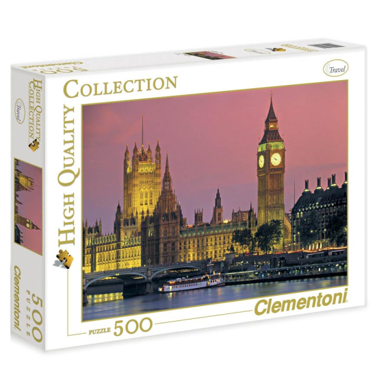 Clementoni - Puzzle 500 Večerní Londýn                    