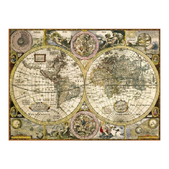Clementoni - Puzzle 3000 Mapa antická                    