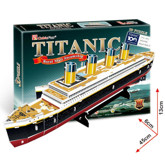 CubicFun - Puzzle 3D Titanic - 35 dílků                    