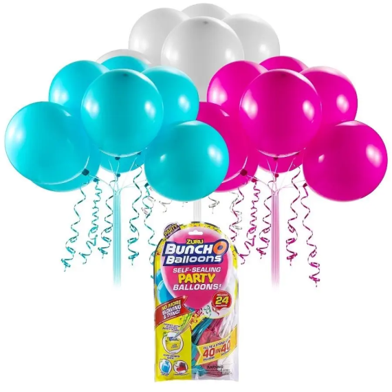 Zuru - Party balónky (růžová, tyrkysová, bílá)                    