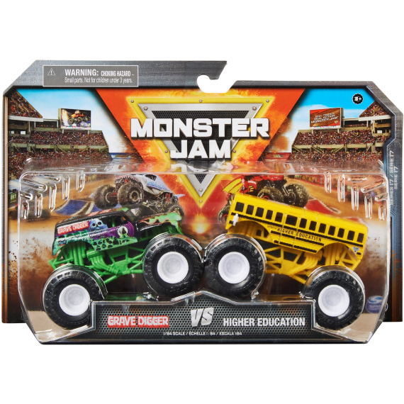 Spin Master Monster Jam - Dvojbalení die-cast autíček                    