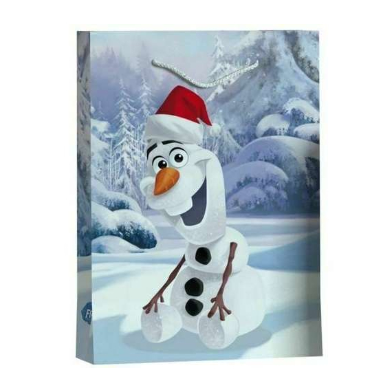 Dárková taška XL Disney s glitrami Olaf                    