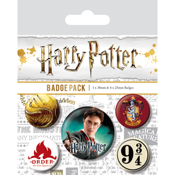 EPEE merch - Set odznaků Harry Potter - Nebelvír                    