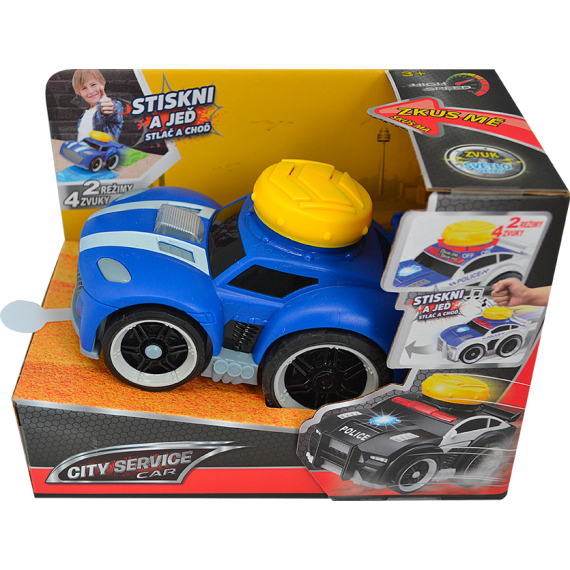 SPARKYS - Závodní auto modré - stiskni a jeď                    