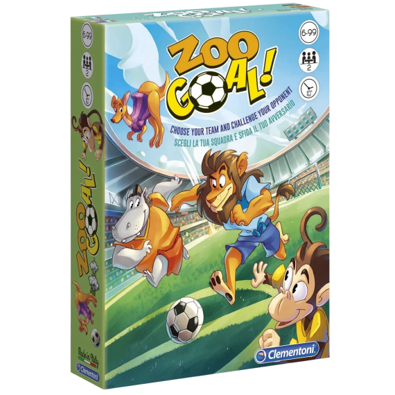 Clementoni - Karetní hra Zoo fotbal                    