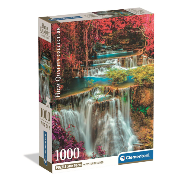 Clementoni - Puzzle 1000 Barevné thajské vodopády