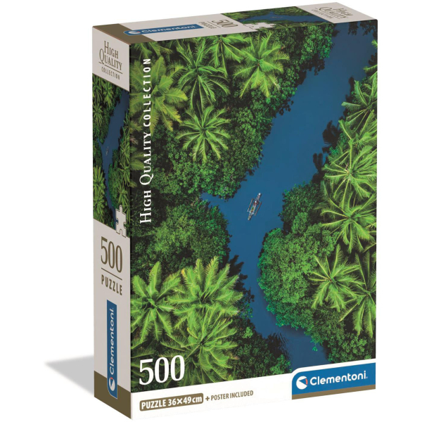 Clementoni - Puzzle 500 Tropický pohled z výšky