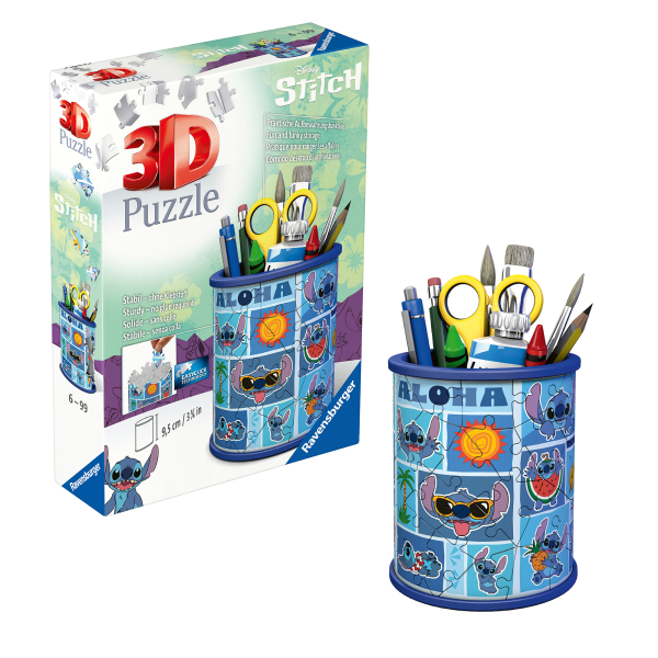 Ravensburger Stojan na tužky Disney: Stitch 3D Puzzle 57 dílků