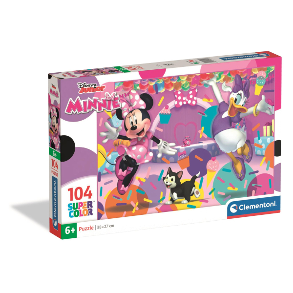 Puzzle Minnie a Daisy na oslavě 104 dílků