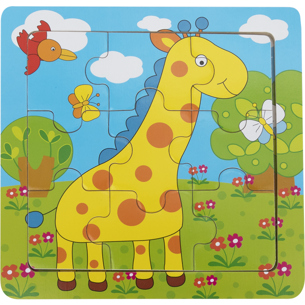 BABU - Edukativní puzzle- Žirafa