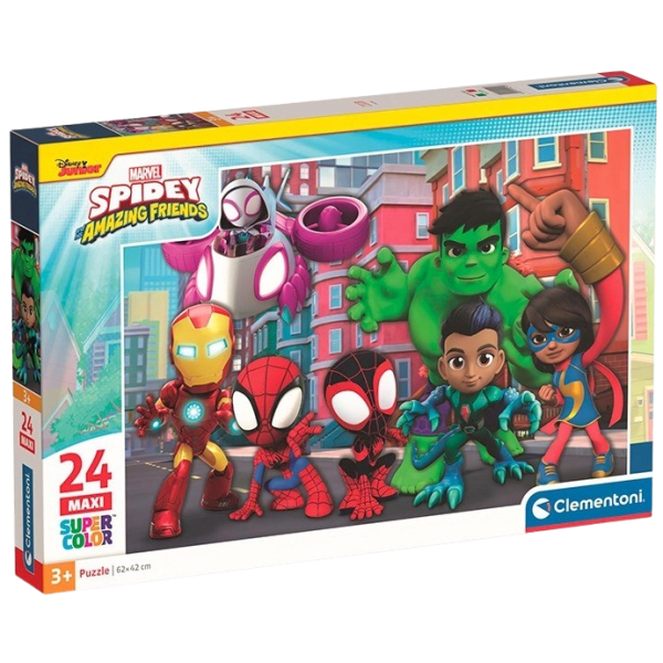 CLEMENTONI Puzzle Spidey a jeho úžasní přátelé MAXI 24 dílků