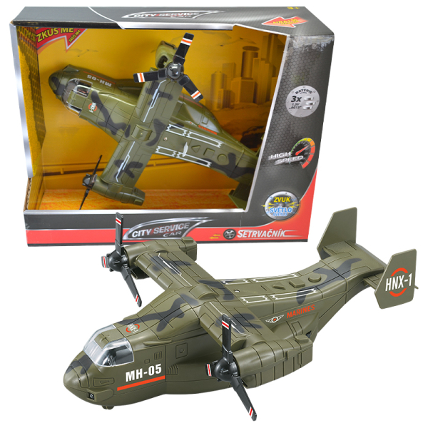 CITY SERVICE CAR - 1:16 Letadlo Osprey tm. zelené