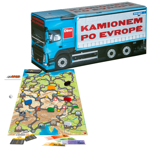 Společenská hra - Kamionem po Evropě