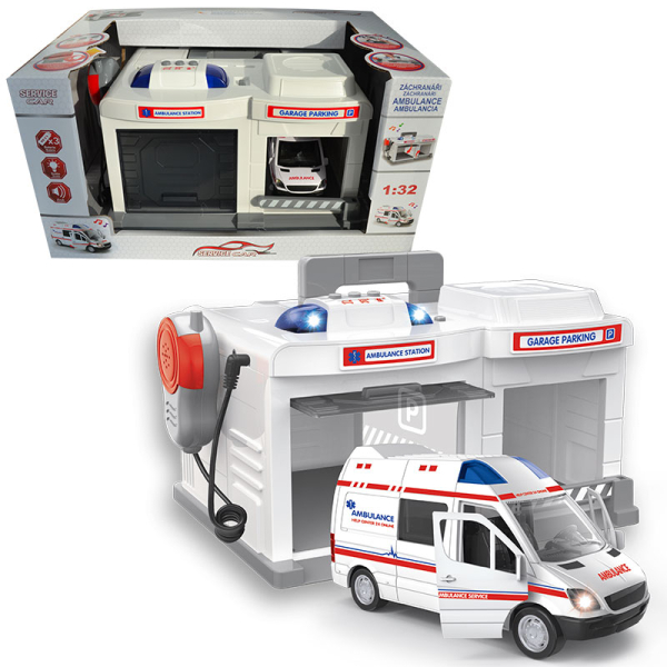 Kufřík garáž Ambulance 1:32