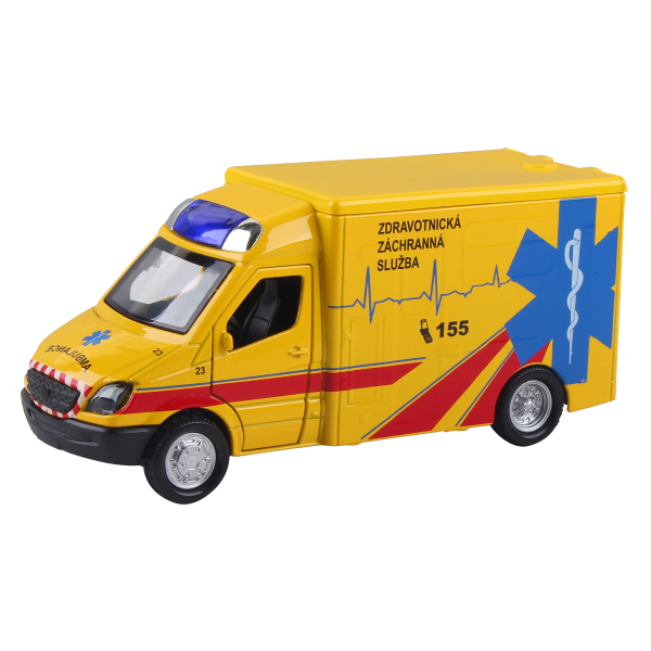 Záchranáři 1:36 Ambulance ZZS Mercedes-Benz - bez obalu