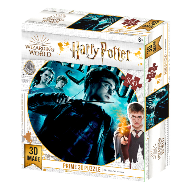 PRIME 3D Harry Potter: Nebelvír 3D 500 dílků