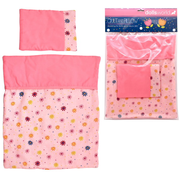 Dolls World - Peřinka a polštářek pro panenky 46 cm