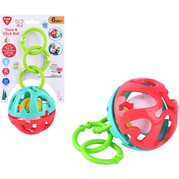 Teddies Chrastítko Koule Přívěsek na kočárek 22 cm