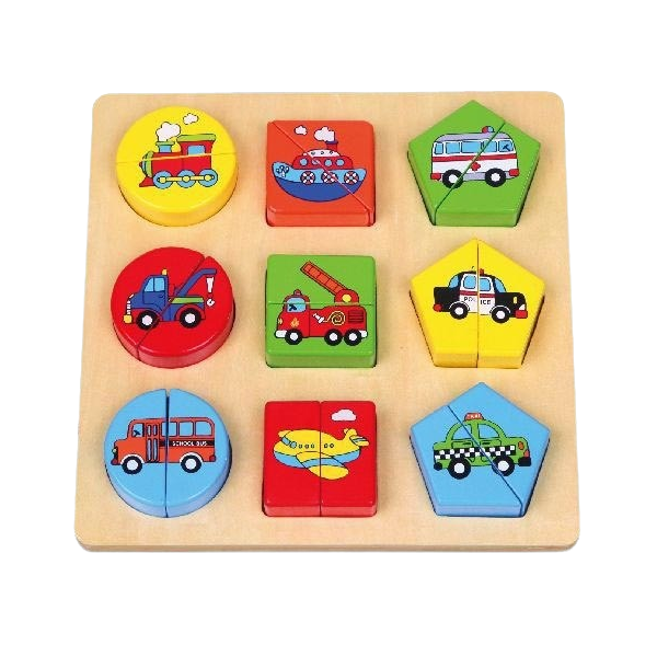 Alltoys puzzle dopravní prostředky
