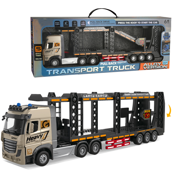 1:24 Kovový Kamion pro přepravu aut