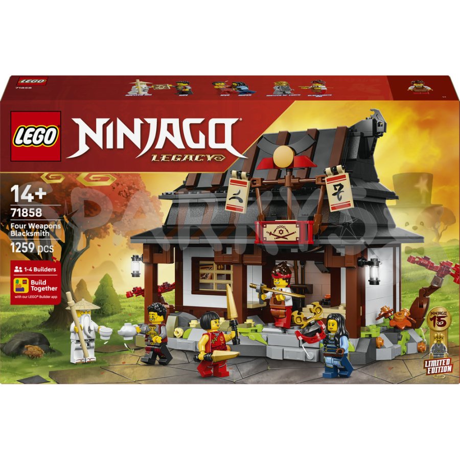 LEGO® NINJAGO® 71858 Kovárna Čtyři zbraně: 15 let NINJAGO | Sparkys